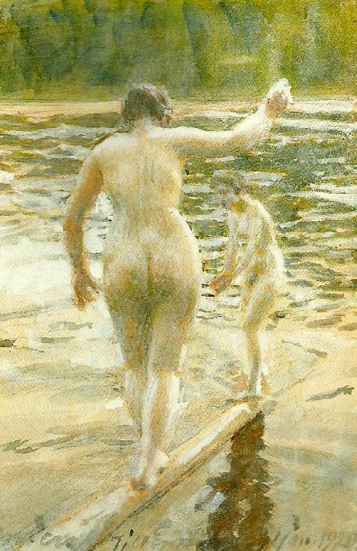 Anders Zorn balans oil painting image
